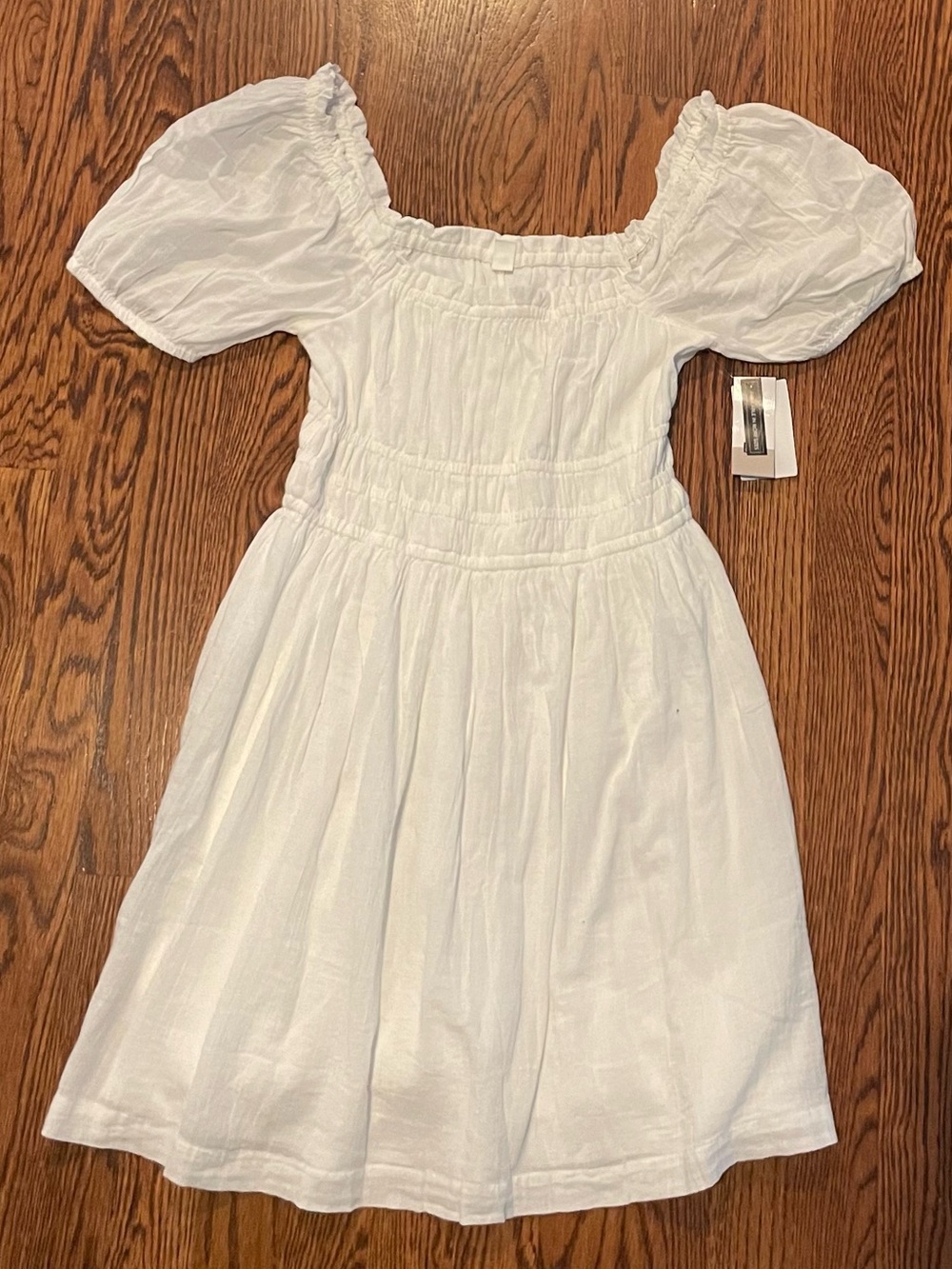 NWT BP White Cotton Dress Womens Size Extra Small
